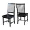 International Concepts Set of 2 Mission Side Chairs, Black C46-265P - alternate 4
